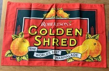 ROBERTSONS ADVERTISING  GOLDEN SHRED MARMALADE TEA TOWEL  COLLECTORS RARE UNUSED