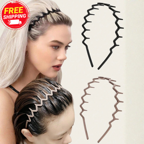 2pcs wavy shark tooth - shark, hair