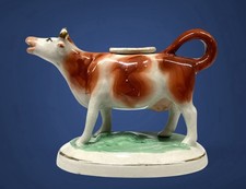 Antique Staffordshire Cow