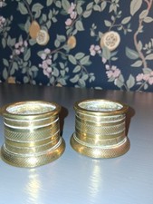 Pair of trench art brass