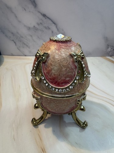 Fabergé style enamel egg - enamel,