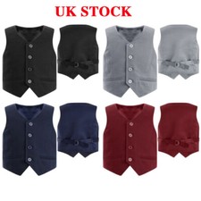 Kids Boys 4 Button Solid Color