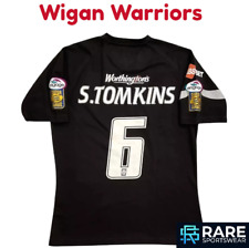 WIGAN WARRIORS 2010 RUGBY LEAGUE AWAY SHIRT MEDIUM ADULT (VGOOD) SAM TOMKINS No6