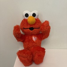 Hasbro Sesame Street 2010 Sweet Kisses Elmo Kiss  Plush Toy  12"