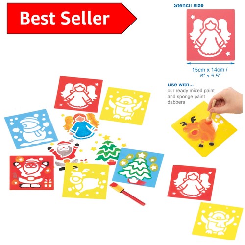 Festive christmas stencils - christmas, set