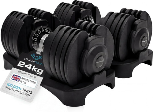 Adjustable dumbbells - 15-in-1,