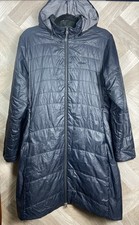 Rohan Cocoon Coat Jacket Padded Blue/Grey Puffer Hood Zip Up Lightweight Size M