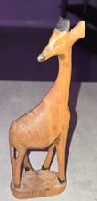 Hand-Carved Wooden Giraffe