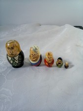 Russian Leaders Nesting Dolls x 5  (Matryoshka Dolls)