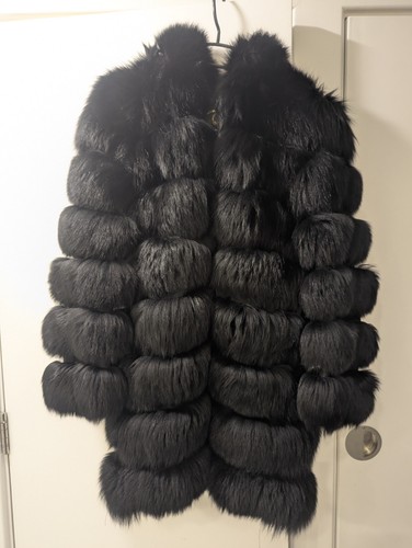 Real black fox - real, size