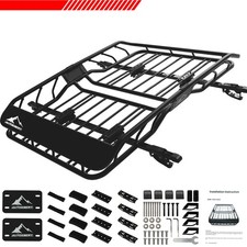 Universal roof rack with - roof, black