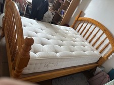 Solid Pine Wood Double Bed Frame