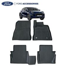 Genuine Ford Fiesta Mk8 Puma Front & Rear Rubber Floor Mat Tray Style Black