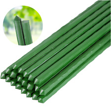 20-100x Plastic Coated Metal Garden Plant Support Sticks Stakes Pole 60/75/90cm