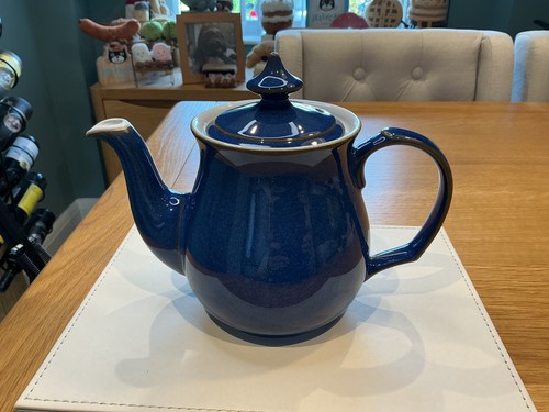 Denby imperial blue teapot - denby,