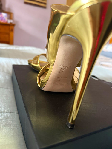 Giuseppe zanotti gold leather - zanotti,
