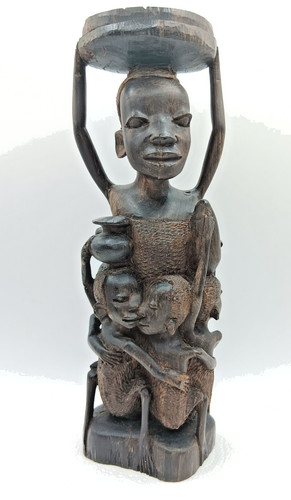 Makonde ebony sculpture - ebony,