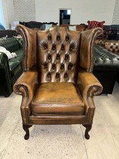 Chesterfield Tan Real Leather