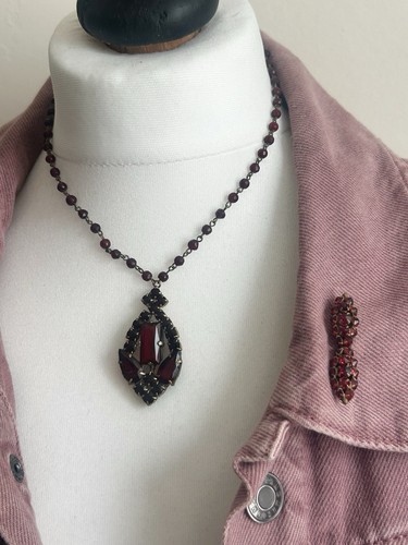 Vintage bohemian garnet style - garnet,