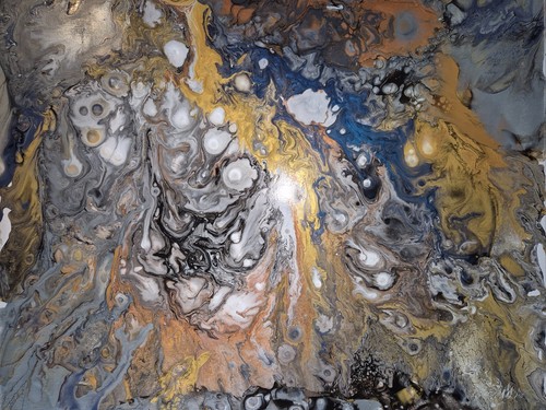 Hand painted abstract - hand,
