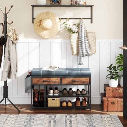 Shoe storage bench with - shoe,