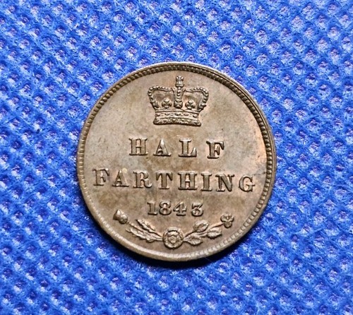 1843 half farthing victoria - half,