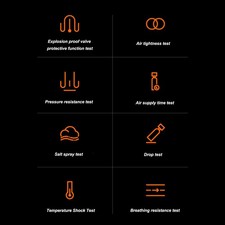 Green Scuba Tank Kit 0.5L 5 - 10 Minutes Triple Layer Filtration Underwater