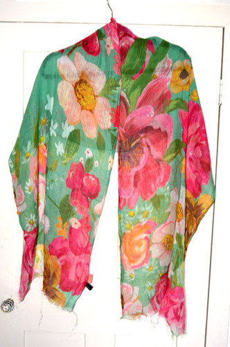 Powder 100 linen - 100%, roses