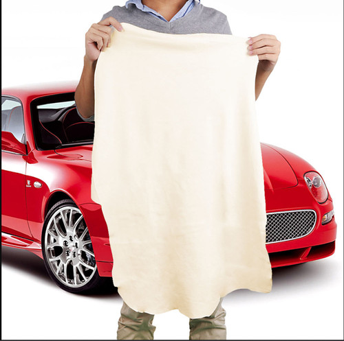 Large natural chamois - chamois, leather