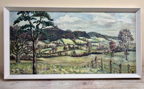 Vintage impasto oil - vintage, painting