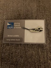 Rspb Pin Badge Long Tailed Duck
