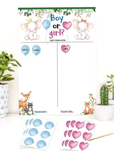 Baby gender reveal party - party, game