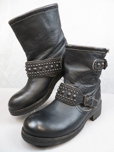 Ash rebel black - leather, pull