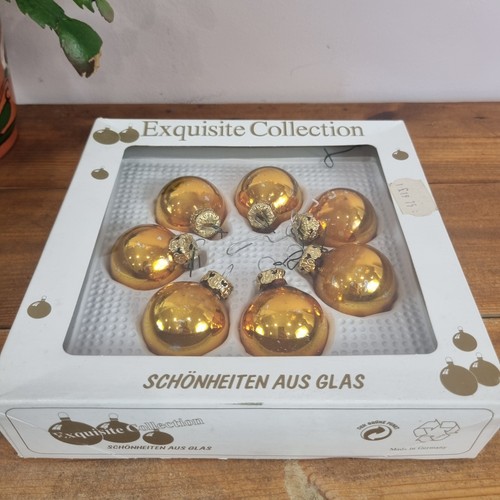 Vintage boxed gold glass - vintage,