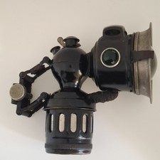 Vintage Millers Carbide cycle lamp, un-restored original, 1930s, motorbike
