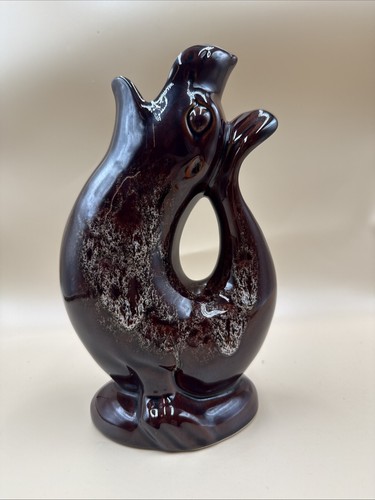 Vintage brown glaze glug - vintage,