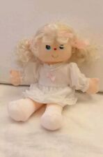 Vintage Precious Moments Style Doll, Vinyl Face, Plush Toy. 