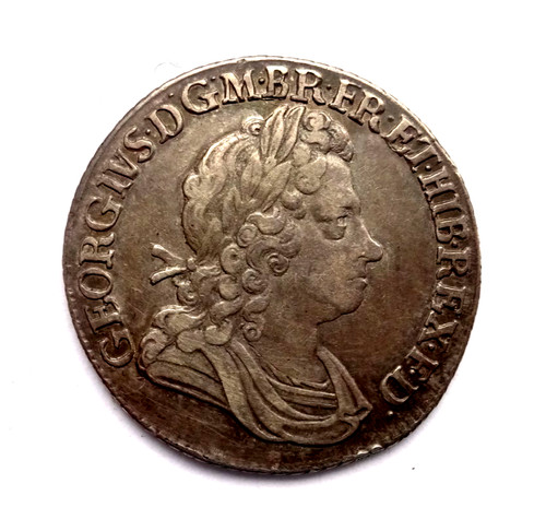 George 1723 shilling south - i,