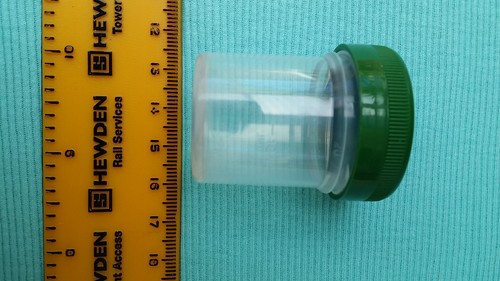 Clear small round empty