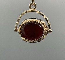 9ct Gold Spinning Fob Pendant