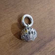 Silver Drop Pendant CZ, Round Charm Kranz & Ziegler