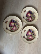 Aynsley Orchard Gold - 6.25 “ Side Plates 2ND Quality X 3 - Signed D JONES