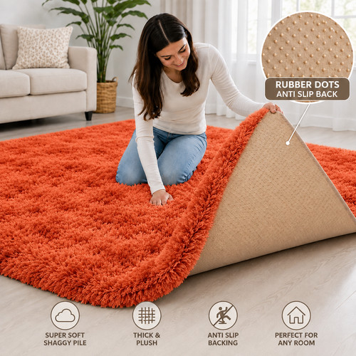 Fluffy rugs large - rugs, rug
