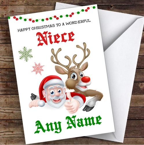 Santa reindeer wonderful - &,