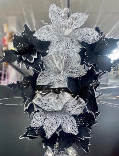 Silver black bunch of 9 - black,