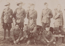 WW1 RPPC Photo Soldiers Essex Volunteer Regiment Rifles Slouch Hats Colchester