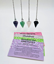 4 x Crystal Pendulum Healing