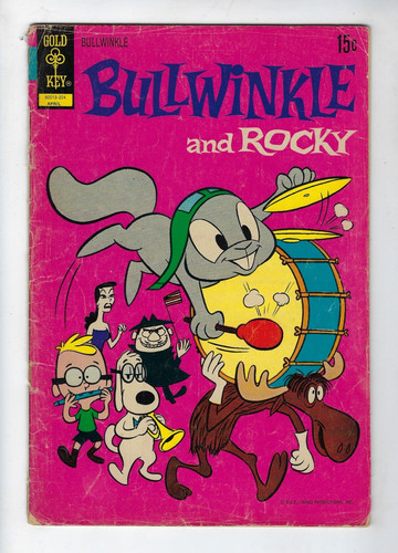 Bullwinkle gold key - gold, comics