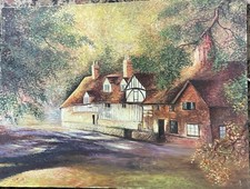 An Oil Painting On Canvas By