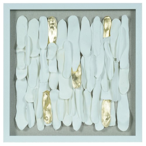 White clay shadow box - box, wall